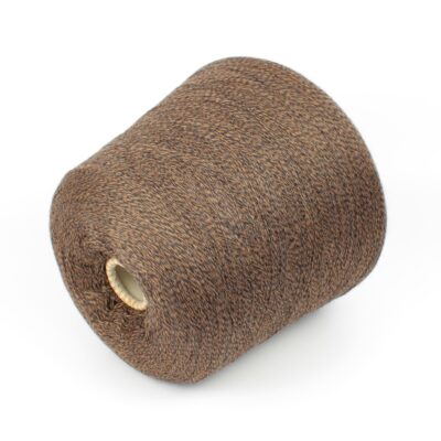 Włóczka merynos CASHWOOL brązowo-czarny melanż, 100 g