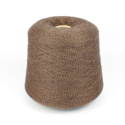 Włóczka merynos CASHWOOL brązowo-czarny melanż, 100 g