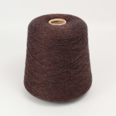 Włóczka merynos EMERALD bordowo-czarny melanż, 100 g