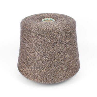 Włóczka merynos EMERALD beżowo-granatowy melanż, 100 g