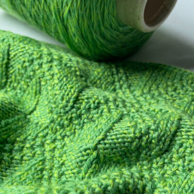 Włóczka merynos SOFTLY zielony melanż, 100 g