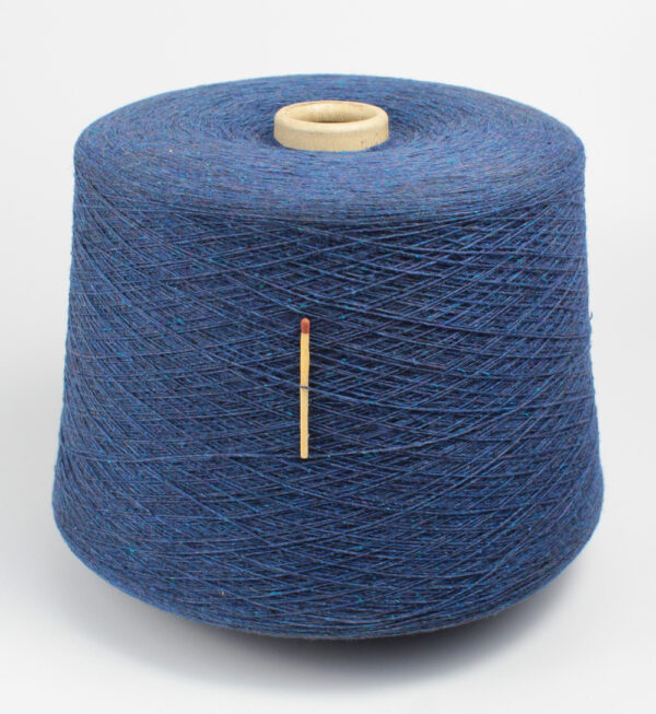 Włóczka wełna z jedwabiem FRISBY dżinsowy tweed, 100 g