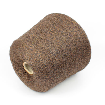 Włóczka merynos CASHWOOL brązowo-czarny melanż, 100 g