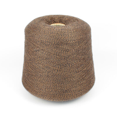 Włóczka merynos CASHWOOL brązowo-czarny melanż, 100 g