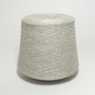 Włóczka kaszmir 100% NEWCASHMER jasno-szary melanż, 50 g