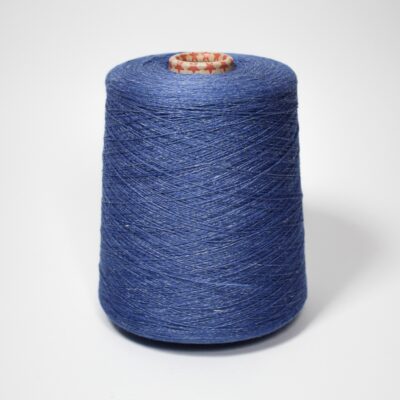 Włóczka len 65% bawełna 35% PASHA niebiesko-szary melanż, 100 g