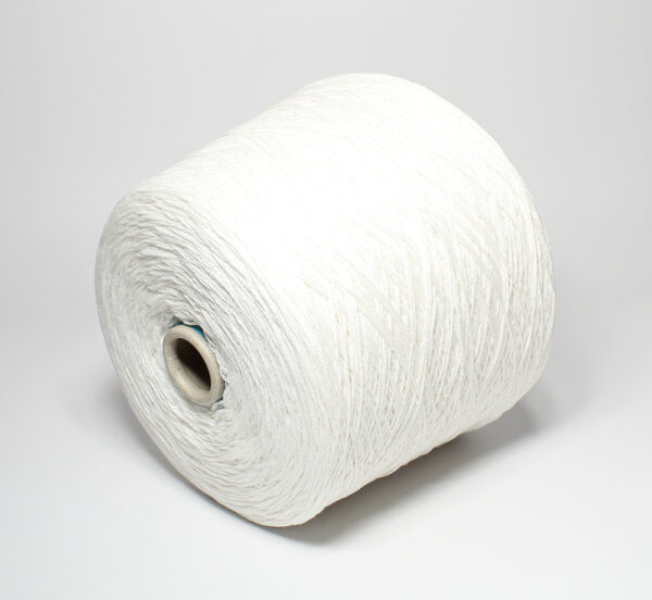 Włóczka len z bawełną PATNA biały, 100 g