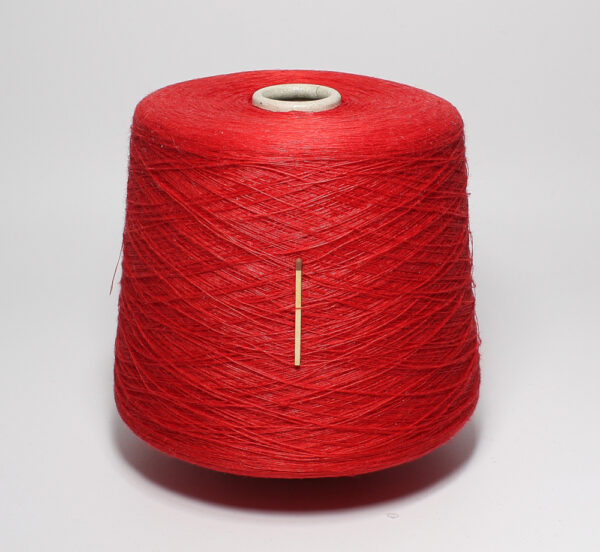 Włóczka len 100% PRATOLINO czerwony, 100 g