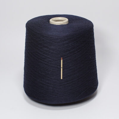 Włóczka bawełna z kaszmirem CHECASHMERE granatowy, 100 g