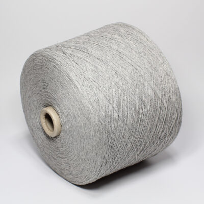 Włóczka bawełna z kaszmirem CHECASHMERE szary, 100 g