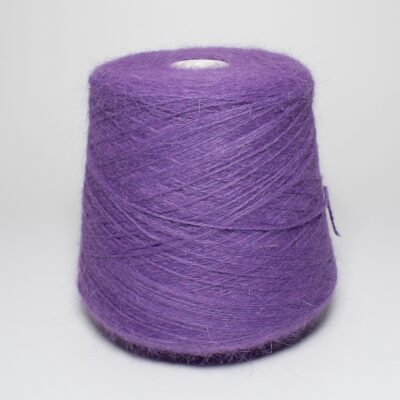 Włóczka angora 80% SPIKY fioletowy, 50 g