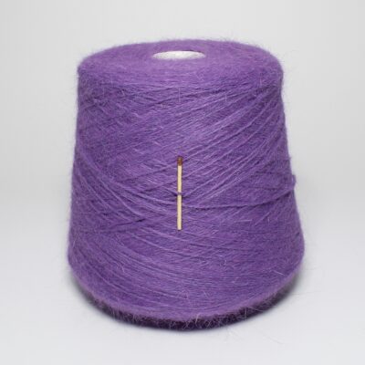Włóczka angora 80% SPIKY fioletowy, 50 g