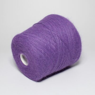 Włóczka angora 80% SPIKY fioletowy, 50 g