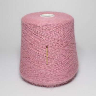 Włóczka angora 80% SPIKY różowy, 50 g