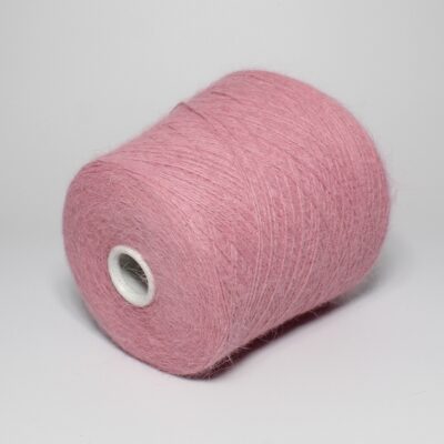 Włóczka angora 80% SPIKY różowy, 50 g