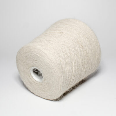 Włóczka angora 80% SPIKY kość słoniowa, 50 g