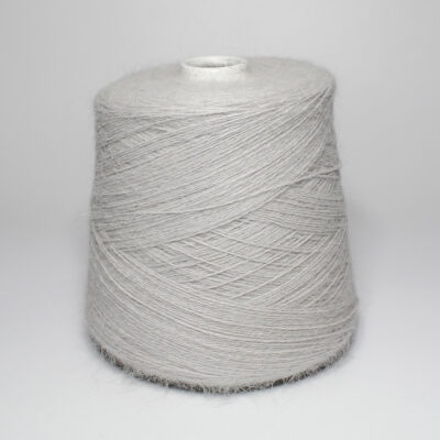 Włóczka angora 80% SPIKY jasno szary, 50 g