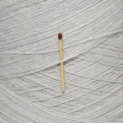 Włóczka angora 80% SPIKY jasno szary, 50 g