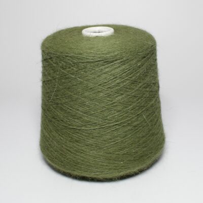 Włóczka angora 80% SPIKY zielony, 50 g