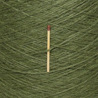 Włóczka angora 80% SPIKY zielony, 50 g