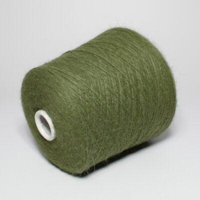 Włóczka angora 80% SPIKY zielony, 50 g