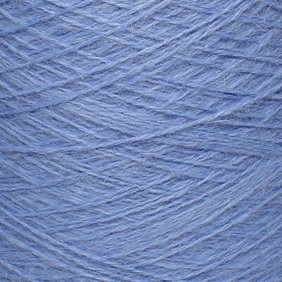 Włóczka angora 80% SPIKY niebieski, 50 g