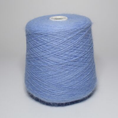 Włóczka angora 80% SPIKY niebieski, 50 g