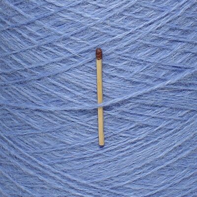 Włóczka angora 80% SPIKY niebieski, 50 g