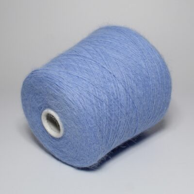 Włóczka angora 80% SPIKY niebieski, 50 g