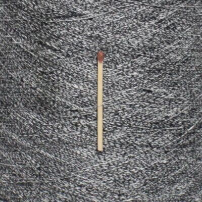 Włóczka len 100% LINO czarno-biały melanż, 100 g