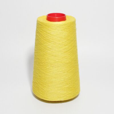 Włóczka len 100% LINO żółty zimny, 100 g