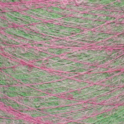 Włóczka QUEBEC PRINT zielono-różowy, 50 g