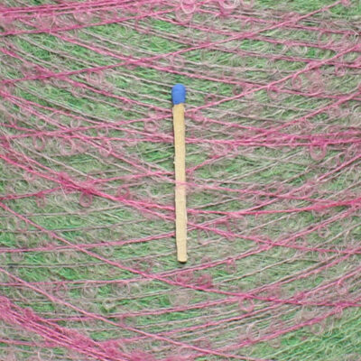 Włóczka QUEBEC PRINT zielono-różowy, 50 g