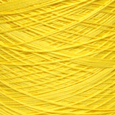 Włóczka bawełna 100% FETTUCCIA żółta, 100 g