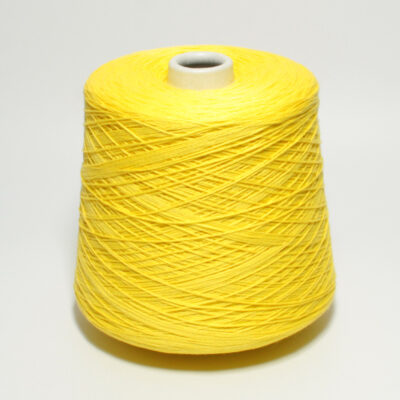 Włóczka bawełna 100% FETTUCCIA żółta, 100 g