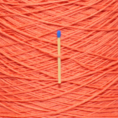 Włóczka bawełna 100% FETTUCCIA marchewkowy, 100 g