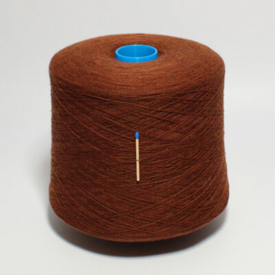 Włóczka merynos 100% WOOL LIGHT ceglasty brąz, 100 g