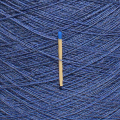Włóczka merynos 100% WOOL LIGHT przygaszony niebieski, 100 g