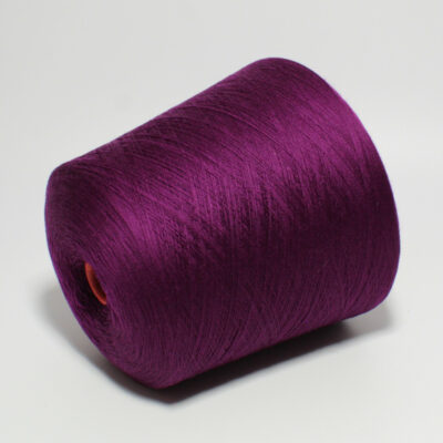 Włóczka merynos 100% AURORA purpurowy, 100 g