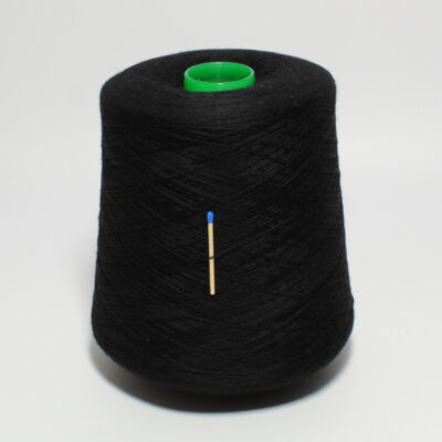 Włóczka merynos 100% ALBA TEC RWS czarny, 100 g