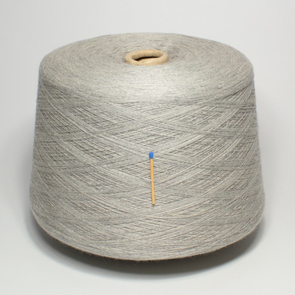 Włóczka WOOLCOT jasno szary bawełna merino