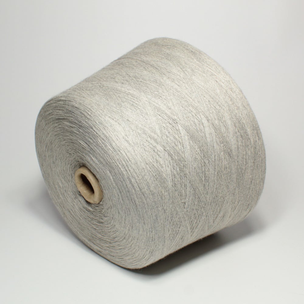 Włóczka WOOLCOT jasno szary bawełna merino