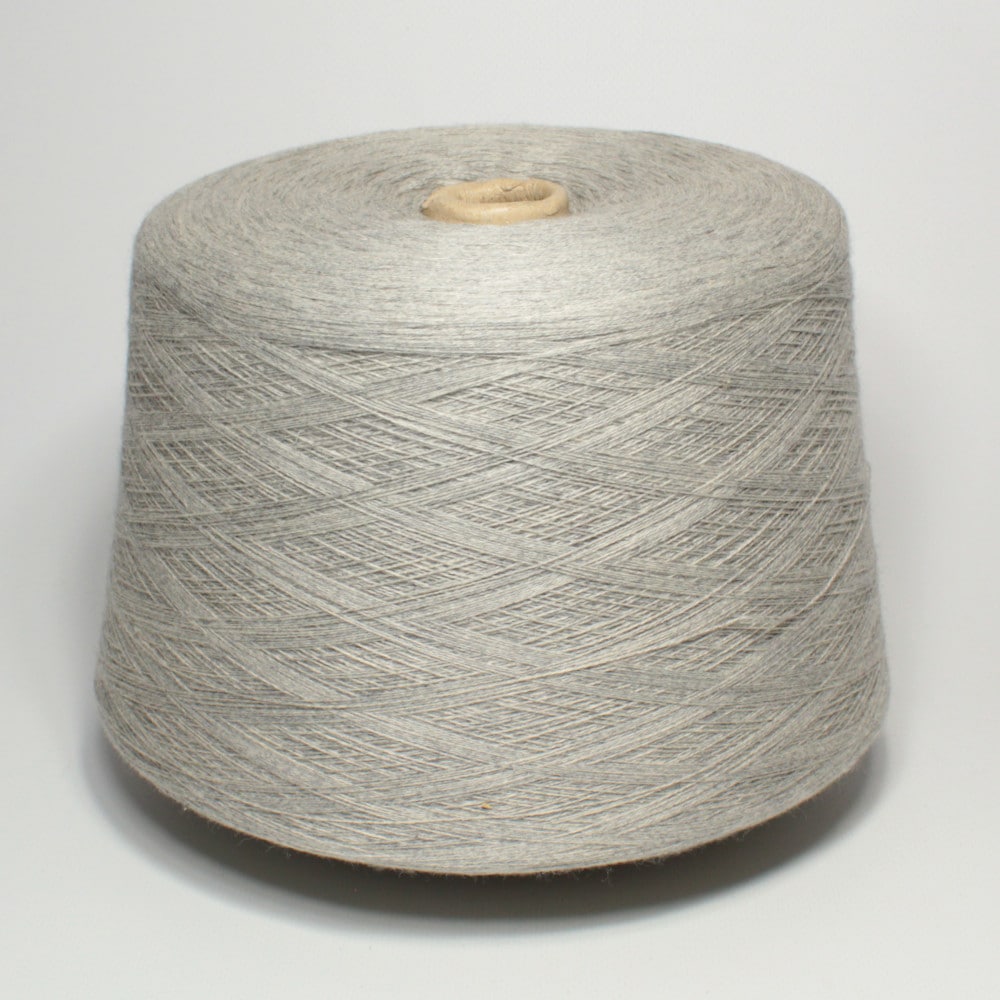 Włóczka WOOLCOT jasno szary bawełna merino