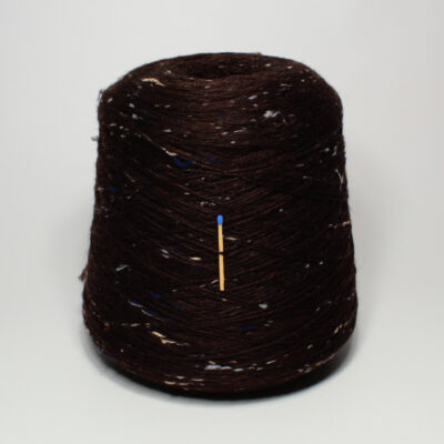 Włóczka BOTTOWOOL ciemno brązowy merino wiskoza