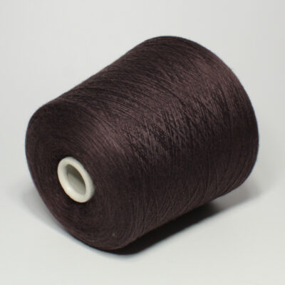 Włóczka merino jedwab kaszmir Ri.GO DIAMANTE brązowa na stożku