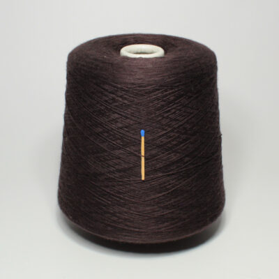 Włóczka merino jedwab kaszmir Ri.GO DIAMANTE brązowa na stożku