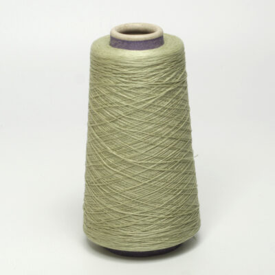Włóczka jedwab mulberry bawełna COTTONSILK jasny zielony na szpuli
